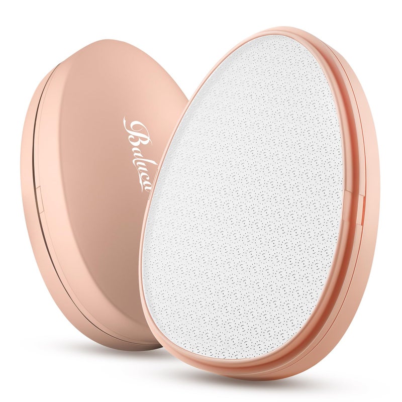 BALUCA Glass Foot File Callus Remover for Feet - Nano Glass Foot Scraper Scrubber Dead Skin Removal for Cracked Heels Professional Pedicure Tool for Home  Salon  and Travel (Apricot) - Image 1